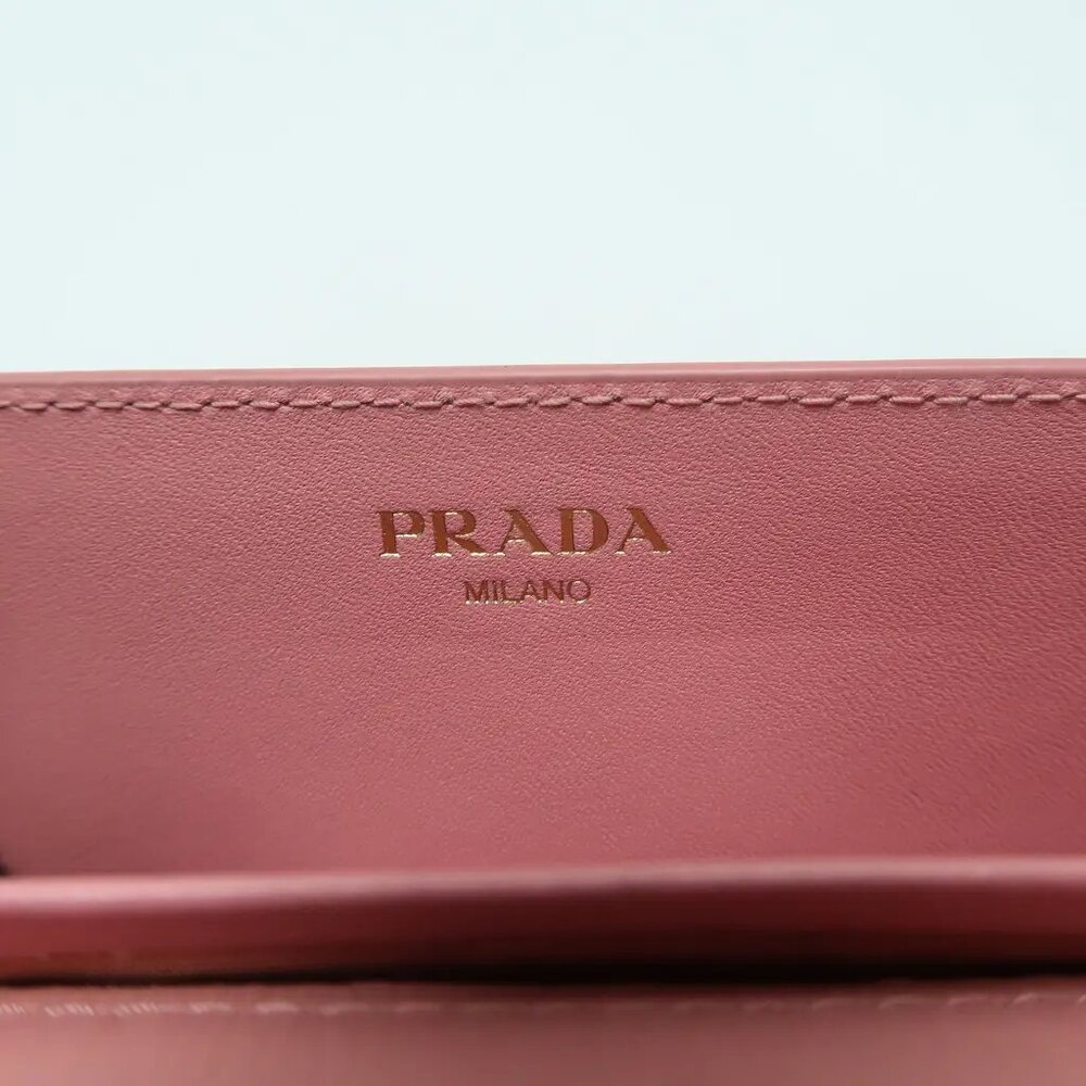 Prada Pink Leather Shoulder Bag 674-031825 - Picture 11 of 12